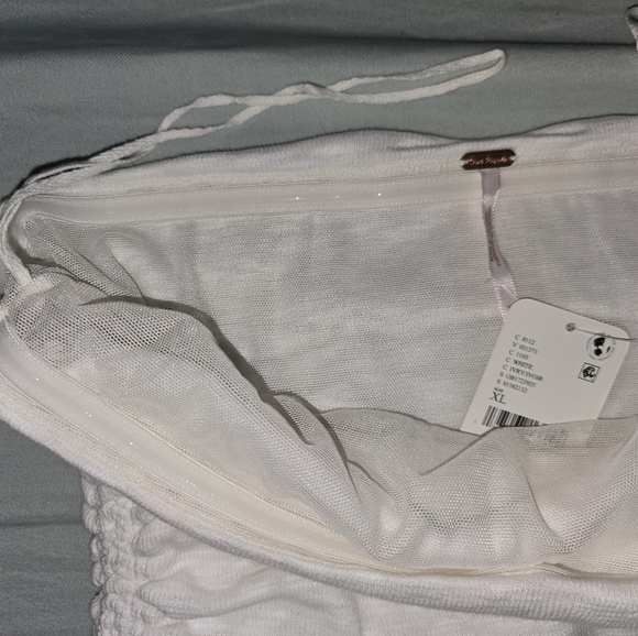 Free People: Boulevard Tube Top, White, XL, NWT - Picture 4 of 10